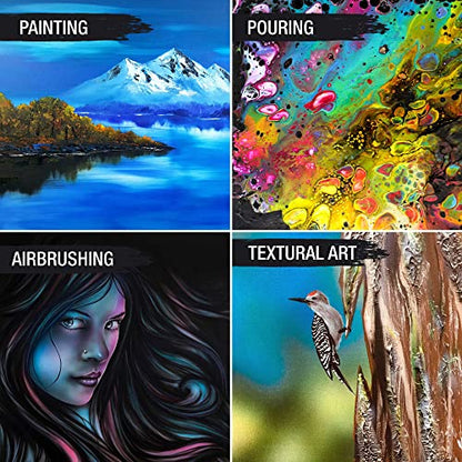 U.S. Art Supply 20"x40" Stretched Canvas for Painting, Gallery Depth 2-Pack - size: 20" x 40"
