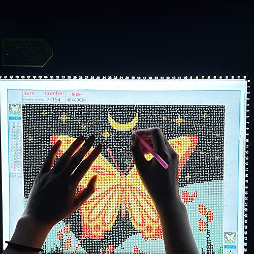 HSK A3 LED Artist tracing Light Box Copy Table, Adjustable High Brightness Light Pad for Tatto Drawing, Sketching, Animation,Diamond Painting Accessories - size: 11.7 x 16.5 inches