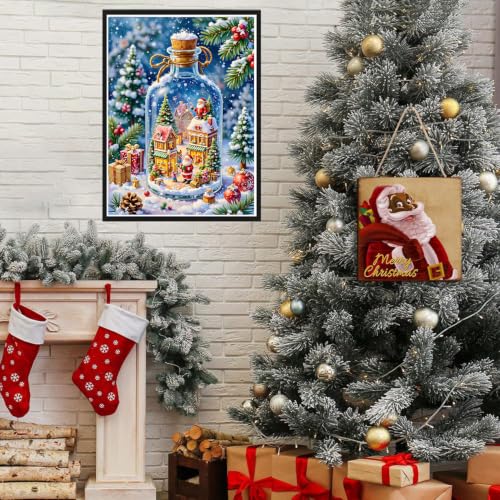 Axquilon Christmas Diamond Art Kits for Adults 12x16 inch - color: Christmas