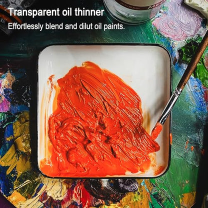 PHOENIX Oil Paint Thinner - 16.9 Fl Oz. / 500ml Bottle Oil Brush Cleaner - style: Paint Thinner 16.9 Fl Oz.