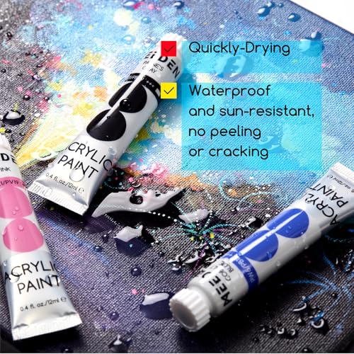 MEEDEN Beginners Acrylic Paint Set: 12 Colors 12ml/0.41 fl oz - color: 12 Colors