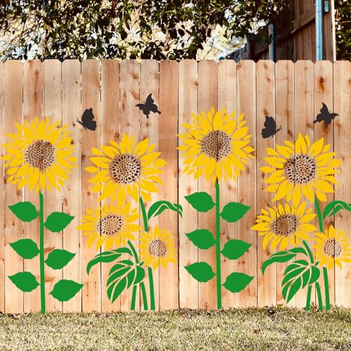 Large Sunflower Stencils Flower Stencils for Wood Fence - style: Sunflower