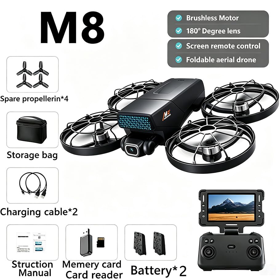 Drone with Screen, Brushless Motor, HD Camera, Optical Flow