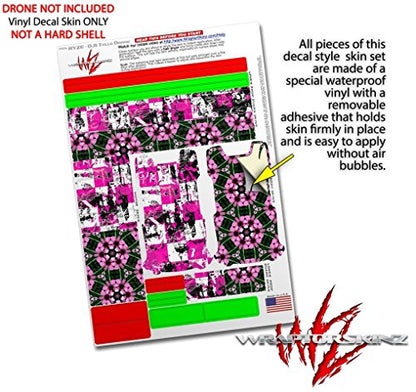 Skin Decal Wrap 2 Pack Compatible with DJI Ryze Tello Pink Graffiti Drone NOT Included