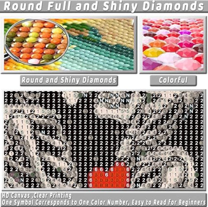 Skull Diamond Art Kits for Adults Funny Diamond Painting Kit for Beginner - color: DP03268