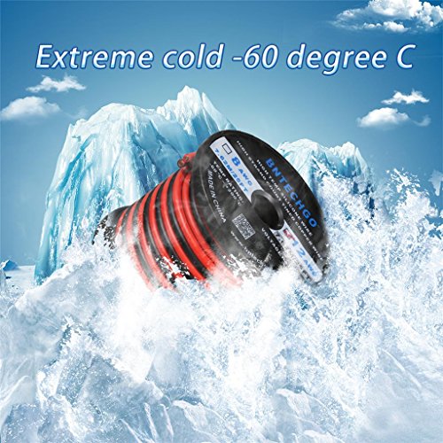 BNTECHGO 12 Gauge 2 Conductor Parallel Silicone Wire Red Black 25ft Cable - color: 12 Parallel silicone wire 25ft, size: 12 AWG 25ft