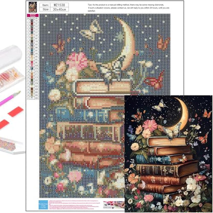 Axquilon Book Diamond Art Kits for Adults 12x16 inch - color: Book