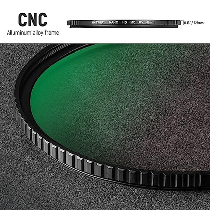 NEEWER 67mm MC UV Protection Filter 24 Layer Multi Resistant Nano Coatings/HD Optical Glass/Water Repellent/Scratch Resistant/Aluminum Alloy Ultra Slim Frame/Ultraviolet Filter - size: 67mm, style: UV