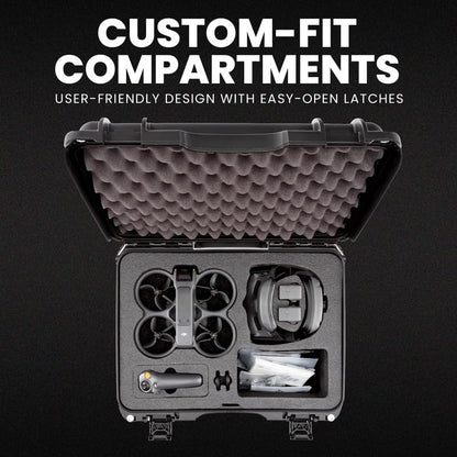 NANUK 925 Waterproof Hard Case with Foam Insert for DJI Avata 2 Fly More Combo - Black - color: Black