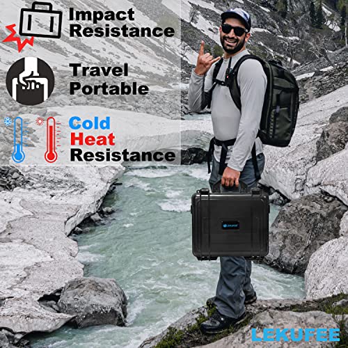 Lekufee Waterproof Hard Case Compatible with DJI Air 2S / 2, Fly More Combo,DJI RC 2, RC N3/N2/N1, and Accessories(Case Only)