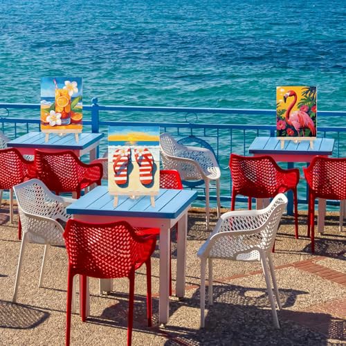 Dinifee 6 Pack Pre Drawn Canvas 8x10 Paint Kit for Adults, Colorful Hawaii - style: Colorful Hawaii