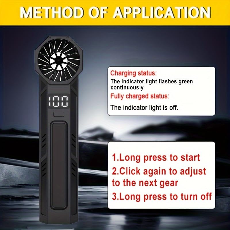 Compressed Air Duster -Turbo Fan,130000RPM Cordless Electric Air Blower