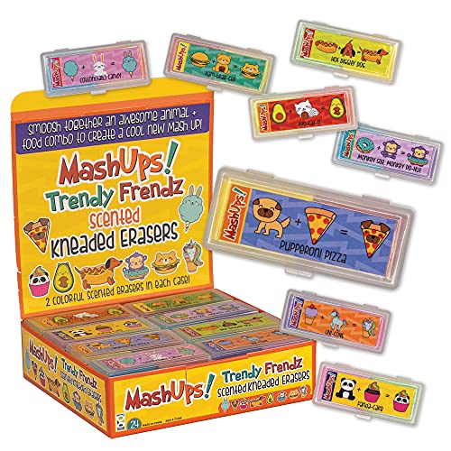 Raymond Geddes Trendy Frends Mashup Kneadable Erasers (Pack of 24)