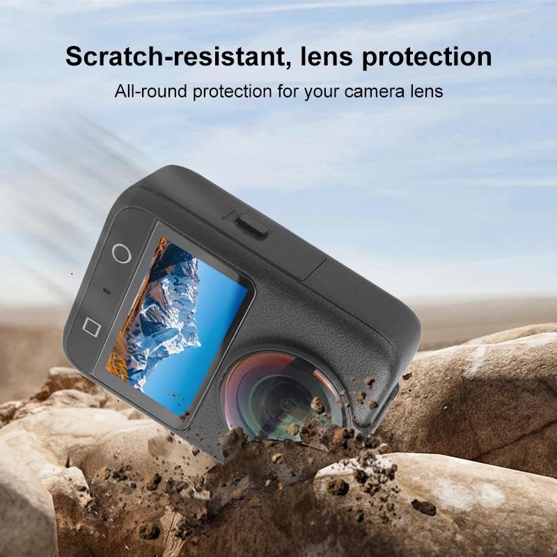PULUZ Tempered Glass Lens Protector for DJI Osmo 360, Optical Clear Camera Lens Guard Cover, Anti-Scratch Dustproof Protective Accessory