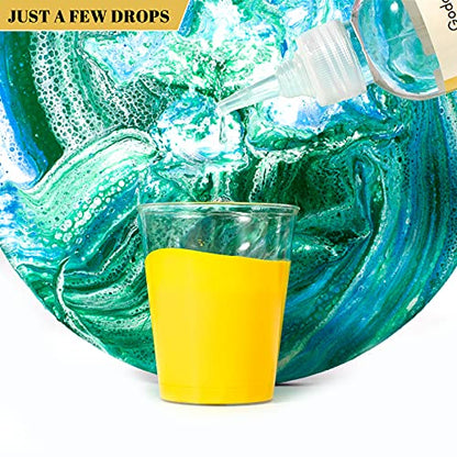 6 oz Silicone Pouring Oil for Art, 100% Silicone Cell Activator