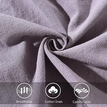 Pinknoke Cute Cotton Pinafore Aprons for Women with Pockets for Kitchen - color: Gray