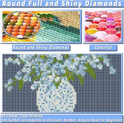 Flower Diamond Art Kits for Adults Cute Diamond Painting Kit for Beginner - color: DP04909
