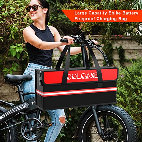 COLCASE Large Lipo Safe Bag and Ebike Battery Bag Combo Storage for Lipo and Ebike Batteries