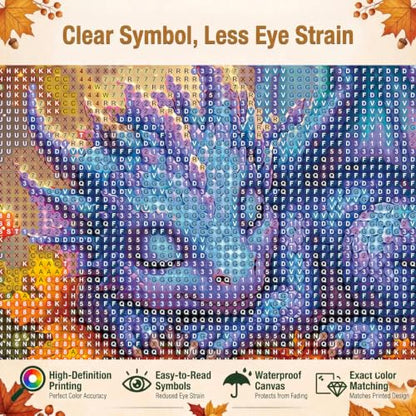 Forest Dragon Diamond Art Kits for Adults, Fall Fantasy Diamond Painting - color: HS052-1