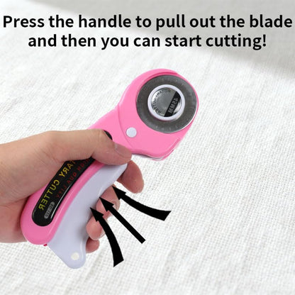 Rotary Cutter for Fabric, 45mm and 28mm Rotary Cutters Kit with 10 Blades - color: Orange