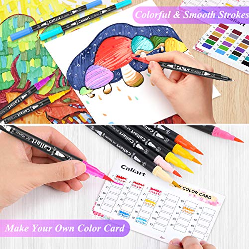 176PCS Art Supplies Sketching Kit, 34 Double Tip Brush Pens Art Markers