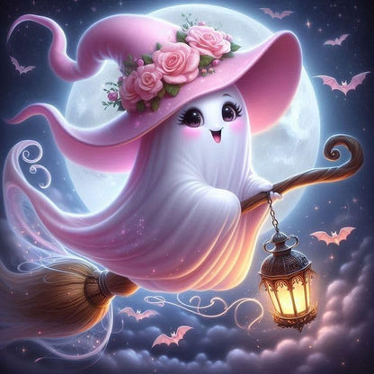 Axquilon Halloween Ghost Diamond Art Kits for Adults 12x12 inch - color: Halloween Ghost