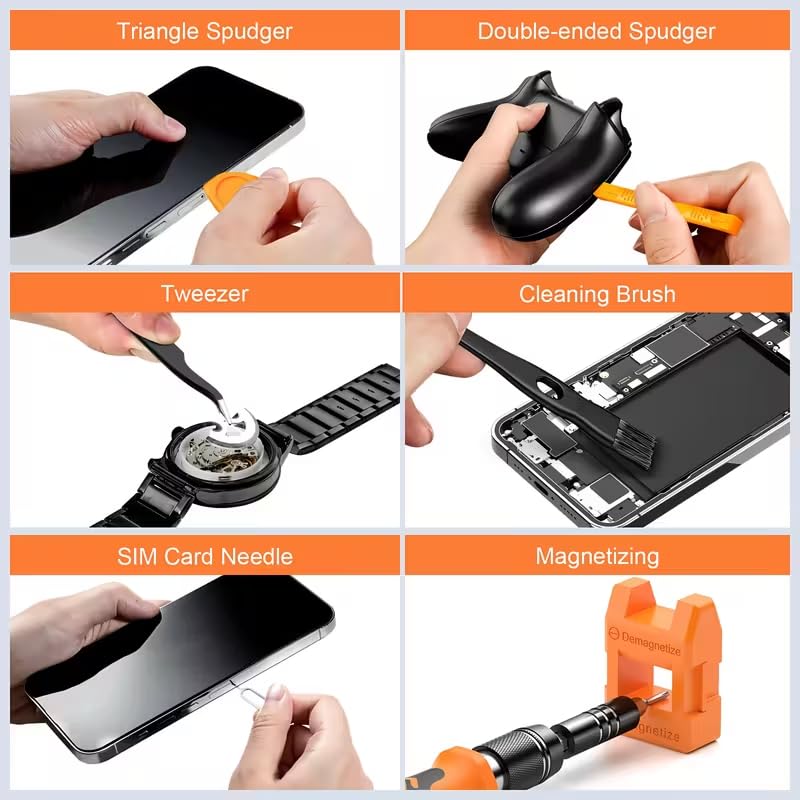 117-in-1 Precision Screwdriver Set, Men's Tool Gift, Mini Repair Tool Kit with Torx Bits, for Computer, MacBook, Laptop, PC, RC, PS5, iPhone, Electronics, XBOX, Glasses