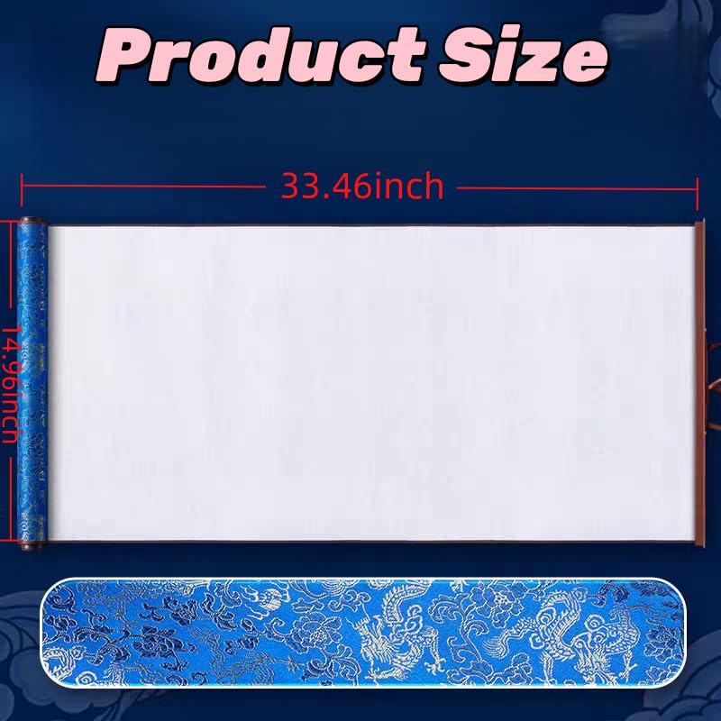 Reusable Calligraphy Cloth, Water Painting Board, Professional Water Painting pad, Magic Painting Graffiti pad, Suitable for Student Beginners to Practice, New Year Gift (Blue) - color: Blue