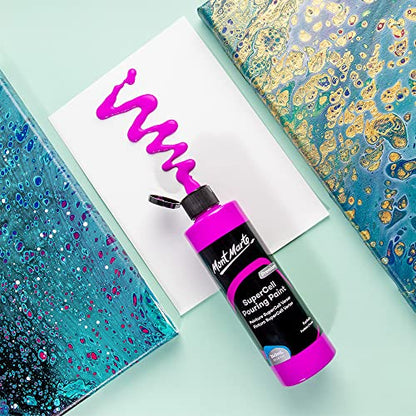 Mont Marte SuperCell Pouring Paint 240ml - Fuchsia - color: Fuchsia