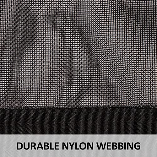 Dura-Tech Narrow Aisle Guard | Adjustable for Smaller Aisles | Durable Nylon Webbing | Maximum Airflow | Heavy-Duty Hardware | High Visibility