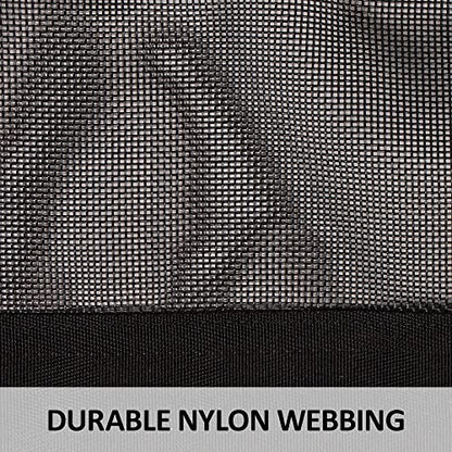 Dura-Tech Narrow Aisle Guard | Adjustable for Smaller Aisles | Durable Nylon Webbing | Maximum Airflow | Heavy-Duty Hardware | High Visibility