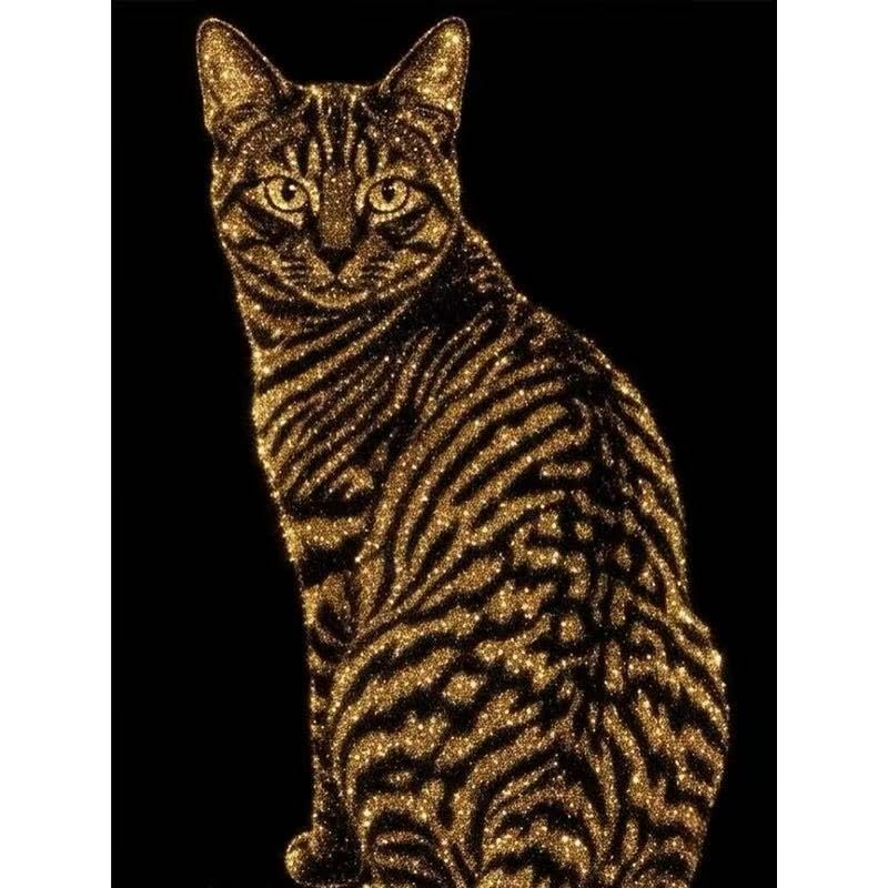 5D Cat Diamond Painting Kit For Adults Beginner,DIY Diamond Art Kits - color: YP111