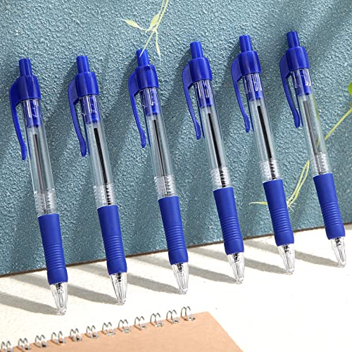 Fainne 200 Pack 1.0 mm Retractable Ballpoint Pen Bulk, Blue Ink - color: Blue Ink