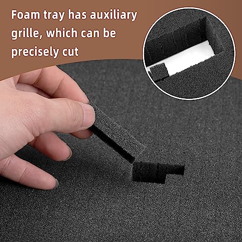 DECOHS 4 Pcs Pick Apart Foam Insert, 16'' x 12'' x 2'' Pre Cube Sheet Foams - size: 1 Size - 4 Pieces - 16 x 12 x 2 inches