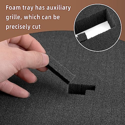 DECOHS 4 Pcs Pick Apart Foam Insert, 16'' x 12'' x 2'' Pre Cube Sheet Foams - size: 1 Size - 4 Pieces - 16 x 12 x 2 inches