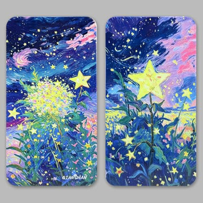 qianshan 40Pcs Empty Half Pans Watercolor Tin Palette with Magnetic Stripe - color: Starlit Bloomfield