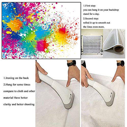 5x7Ft Colorful Splatter Background Abstract Background Paint Splash Backdrop Video Studio Photograph Photo Booth Props Backdrop LXME466 - size: 5x7Ft