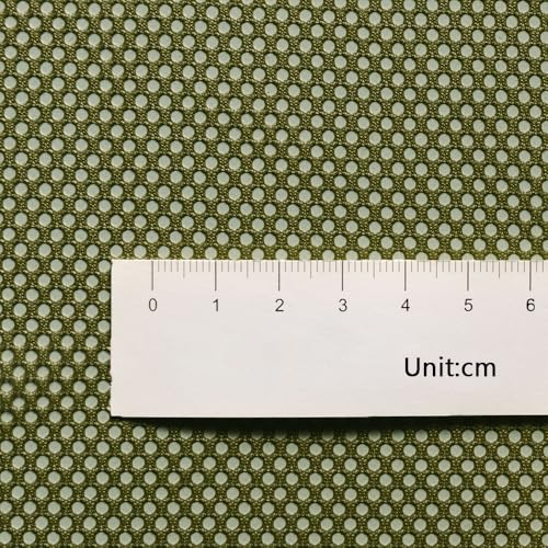 Olive Green Mesh Fabric by The Yard, 60" Wide Polyester Netting, 1 Yard - color: Olive Green, size: 2 yard pre cut
