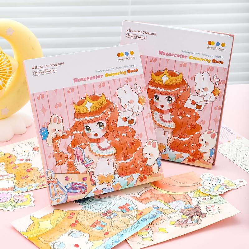 Watercolor Workbooks 200GSM Paper 24 Sheets, 1, Princess - color: Princess