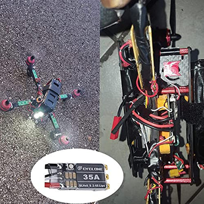 4PCS 35A ESC Lipo BLHeli_S Electronic Speed Controller Support Dshot 150/300 / 600 Brushless ESC for FPV Racing Drone Multicopter Quadcopter