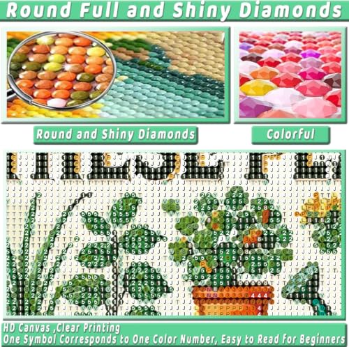 Cute Flower Diamond Art Kits for Adults Diamond Painting Kit for Beginner - color: DP04920