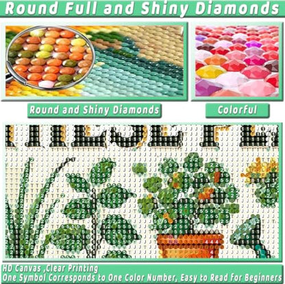 Cute Flower Diamond Art Kits for Adults Diamond Painting Kit for Beginner - color: DP04920
