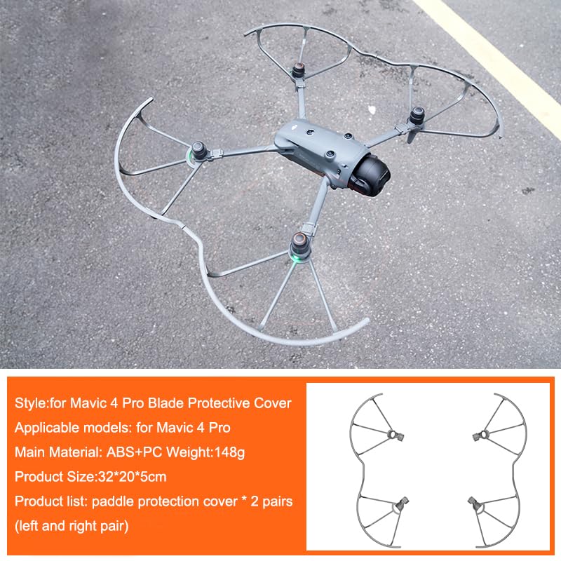 Propeller Guard Protector for DJI Mavic 4 Pro, Anti-Collision Bumper Ring Prop Blade Protective Guard Anti-Shake Paddle Safety Cover Compatible with Mavic 4 Pro Drone