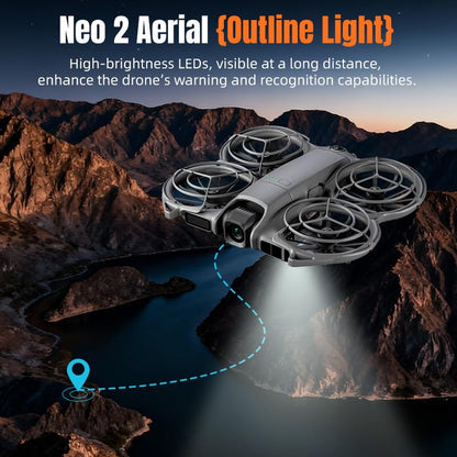 BTG Landing Gear with LED Lights for DJI NEO 2 Accesories Night Flight Light