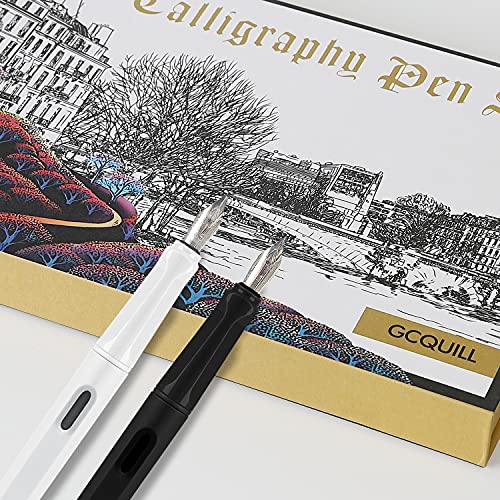 Calligraphy Fountain Pen Set- 7 with Different Nibs and 40 Ink Cartridges for Beginners- MU-09