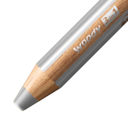 Multi-Talented Pencil - STABILO woody 3 in 1 - Pack of 5 - Silver - color: Silver