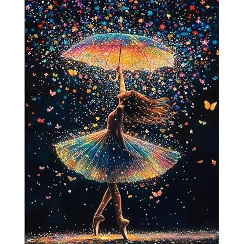 Ballet Paint by Numbers for Adults - Dancer Paint by Number on Canvas - color: MT22974