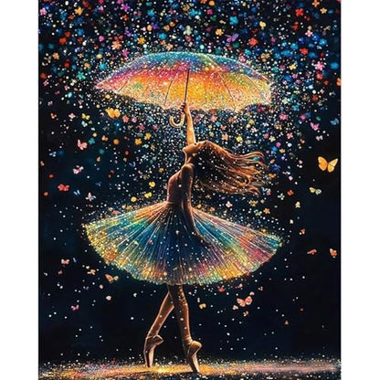 Ballet Paint by Numbers for Adults - Dancer Paint by Number on Canvas - color: MT22974