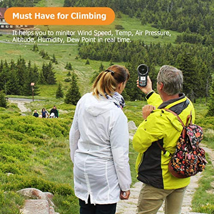 BTMETER BT-100WM Handheld Anemometer, Wind Speed Meter, Digital Barometer - color: BT-100WM Anemometer
