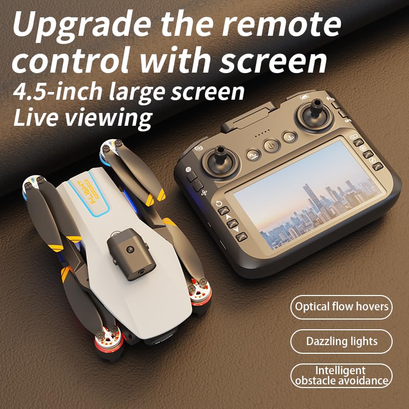 Drone with Camera, Screen Remote, 360° Obstacle Avoidance